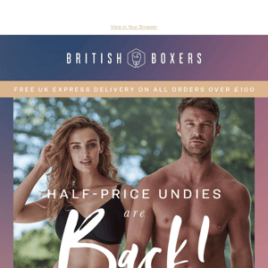 Half-price undies are back!