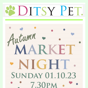 🐶Market Night! It's TONIGHT!