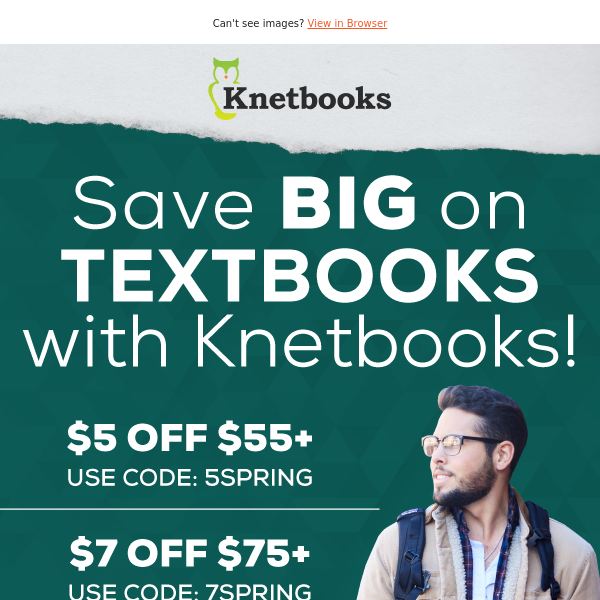 💰 Spring Savings Special | Get a $10 Discount on Textbook Rentals 📚