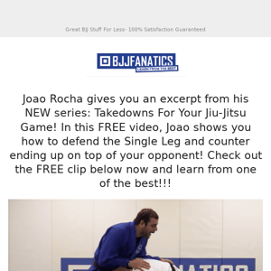 FREE Technique! Joao Rocha gifts you a FREE technique from his NEW instructional!