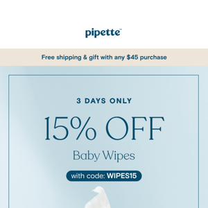 15% off Baby Wipes