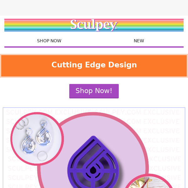 Cut It Out - A New Embossed Cutter from Sculpey!