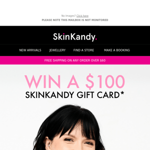 Don't miss out on $100 on us, Skin Kandy 🤑