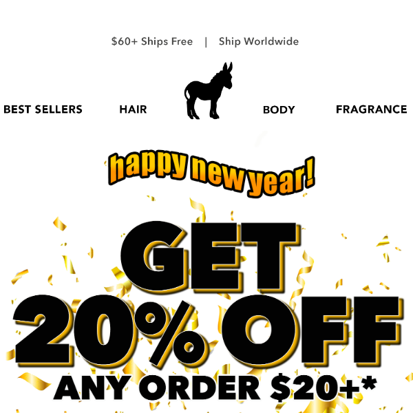 New Year. New Hair. 20% Off Now!