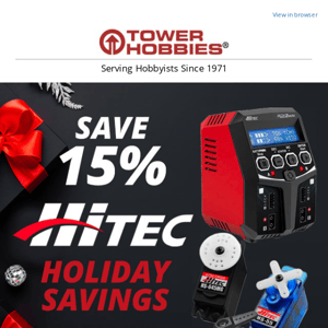 Holiday Savings with 15% on Select Hitec Products & All Gens Ace Items Through December 4th