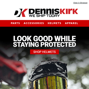 Shop Dennis Kirk Now For The Best Helmet Options!