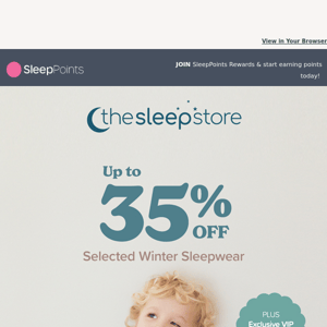 Winter Sleepwear Sale - up to 35% OFF!