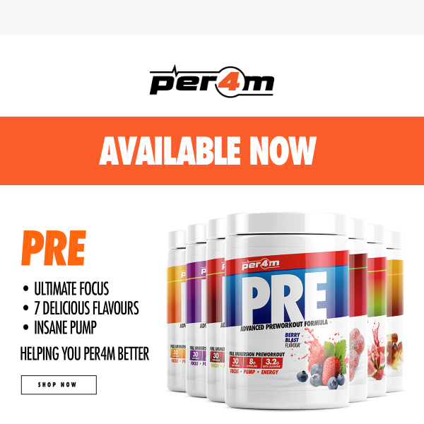 PER4M PRE: Now Available 🚀