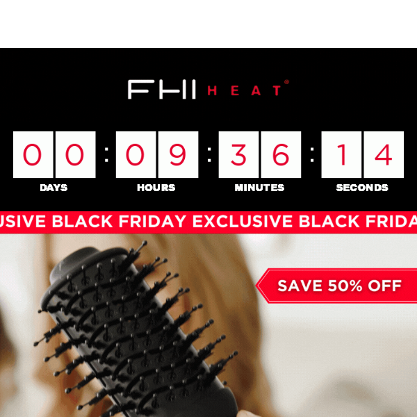 🚨 Black Friday Exclusive: 50% OFF Blowout Brushes! 🚨