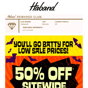 A Sitewide Sale So Big, It's Scary! 🦇