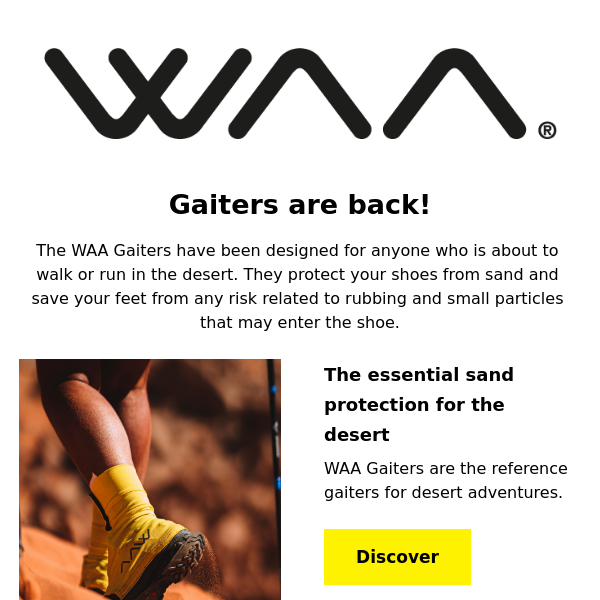 👟🏜️ Gaiters are back!