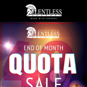 40% Off Quota Sale!