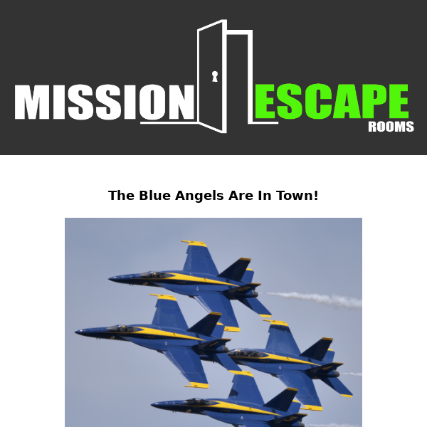 ✈ It's The Best Week In Annapolis- Blue Angels, Escape Rooms