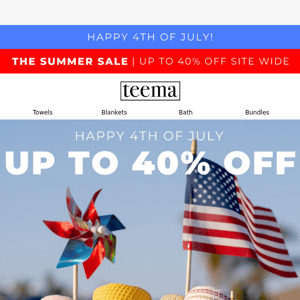 🇺🇸 Happy 4th of July 🇺🇸 Save Now At The Summer Sale 🎉