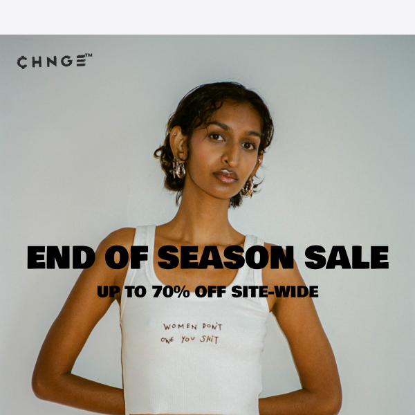 End of Year SALE: up to 70% OFF