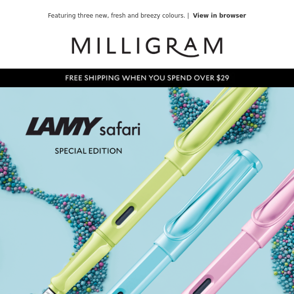 Just landed - LAMY safari Special Edition is here!