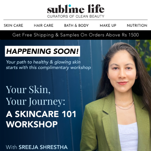 LIVE Soon: Sublime Life X Sreeja Shrestha😍