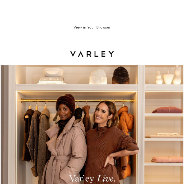 Varley live  Fall outerwear - Varley