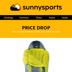 Hi! 👋 Did You Hear Nemo Disco 30F Sleeping Bag for Men, Long Price Dropped?!