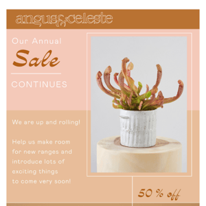 SALE ✧ Day two of our Annual Sale continues! ✧