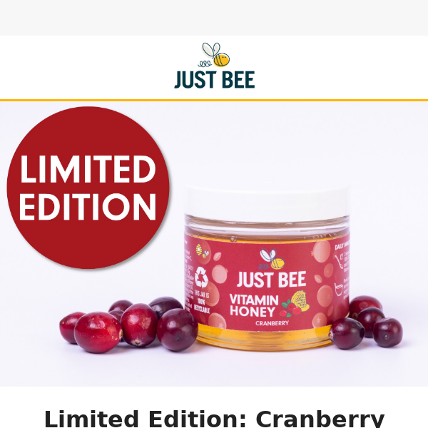 Cranberry Vitamin Honey is here! 🚀