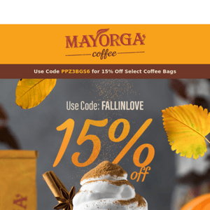 🍂 Fall in Love with Mayorga's Dark Roasts - Get 15% OFF This Week Only!