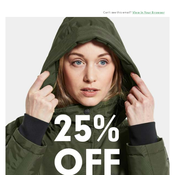 Offers of the Week: Didriksons - 25% off selected jackets