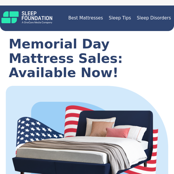Save up to 60% on mattresses, bedding, and more this Memorial Day