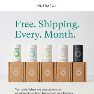 Free shipping every month