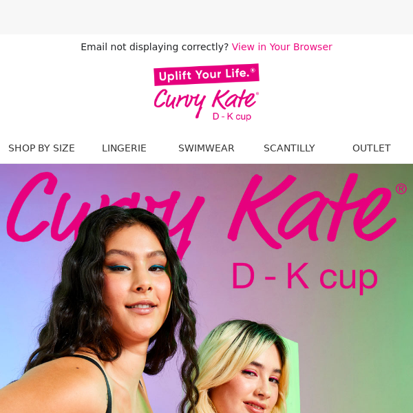 Curvy Kate Frill Me Balcony Bra Black Pink – Curvy Kate CA