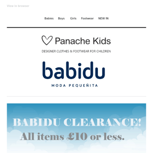 Babidu CLEARANCE! All items £10 Or Less! 😁