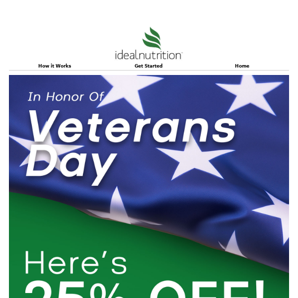 Take 25% OFF! (Today Only) To Honor Our Veterans! 🇺🇸💪💚