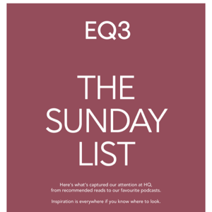 The Sunday List