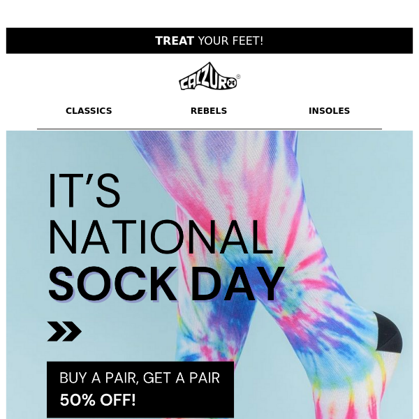 It's National Sock Day! 🧦 We're celebrating!