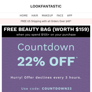 Countdown is ON! 22% Off... but declining⏰