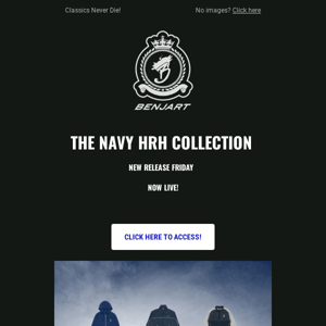 The Navy HRH Collection - Now Live Via Benjart.com