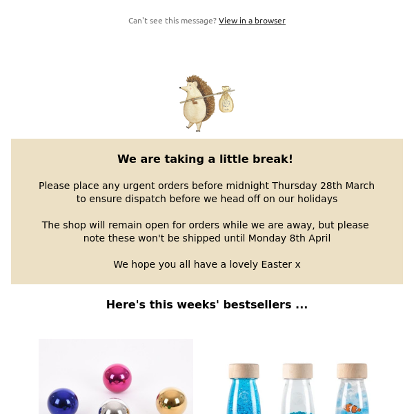 Easter Dispatch Information 🐰🐣