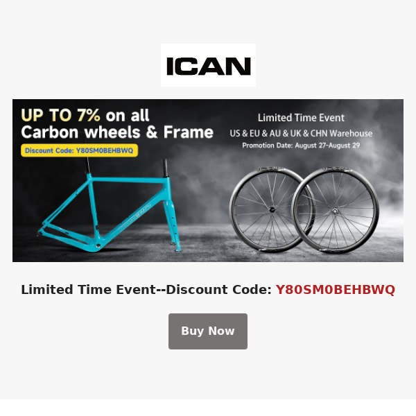 Limited Time Event-All Carbon Wheels & Frame & Bike