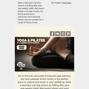 YOGA & PILATES AT LAKESIDE VISITOR CENTRE | Classes start Saturday 14th May