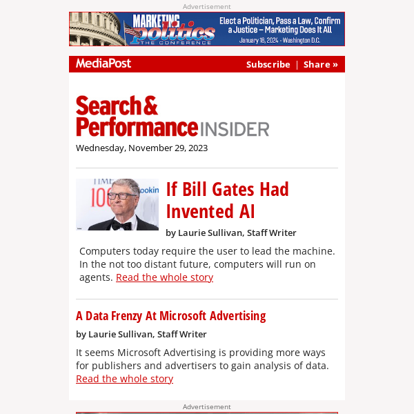 Search and Performance Insider: If Bill Gates Had Invented AI