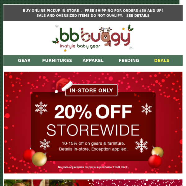 BB Buggy: HO HO HO final week of Holiday Deals