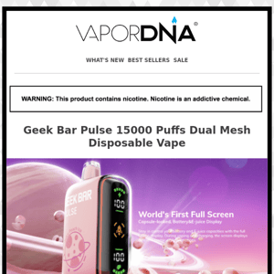 Selling Fast! Get your Geek Bar Pulse 15000 puffs now !