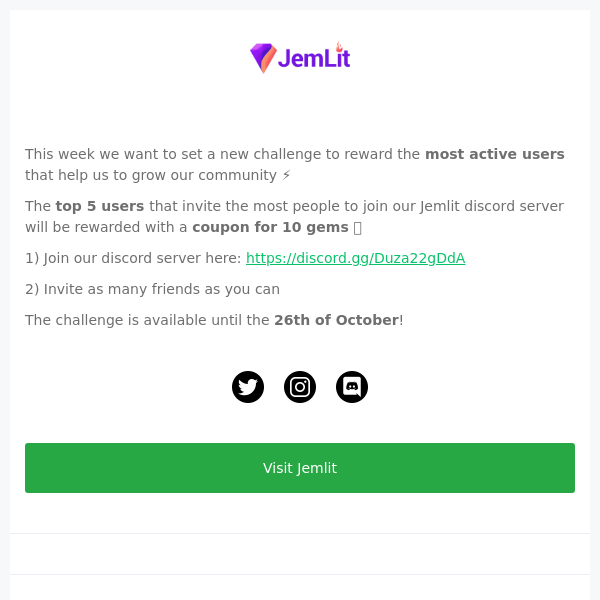 Jemlit - Invite challenge giveaway 🎁