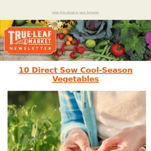10 Cool-Season Crops to Sow + Fun New Microgreens | TLM Newsletter