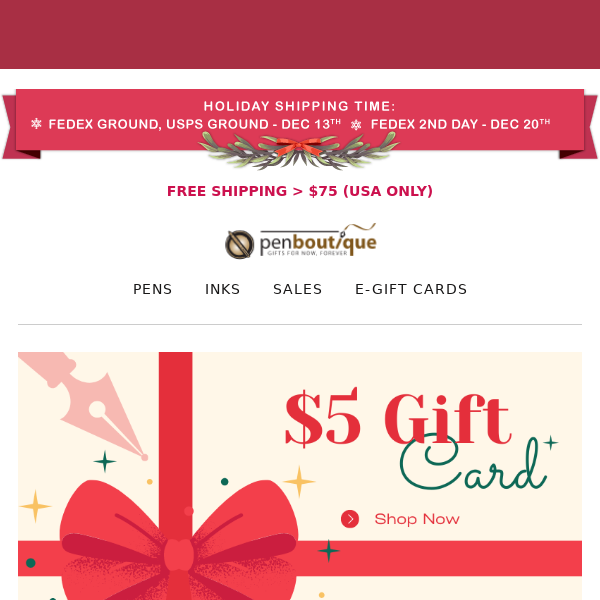 TODAY AND TOMORROW: Bonus $5 Gift Card for $100