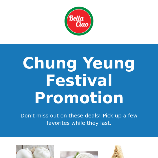 Chung Yeung Promotion!!! Burrata, Grana padano, Montepulciano, Brie, Bufalo Mozzarella and much more