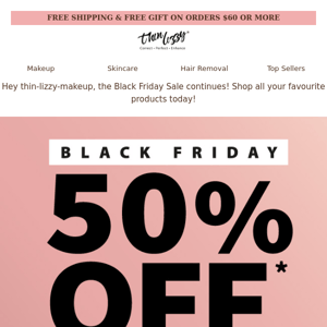 50% Off Everything This Black Friday 🖤