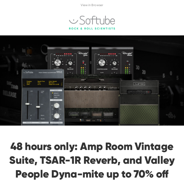 🔑 Unlock Amp Room Vintage Suite, TSAR-1R Reverb, Valley People Dyna-mite