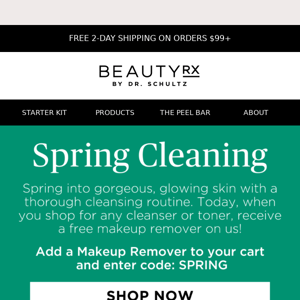 Spring Cleaning: Free Makeup Remover With Purchase
