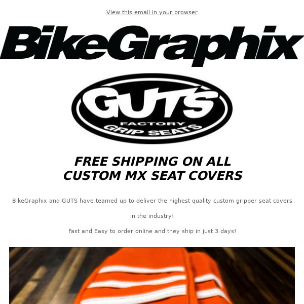 Free Shipping on Custom MX Seat Covers 🔥 Shipping in 3 days!